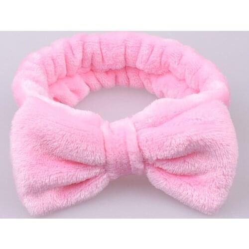 Women Bowsknot Headbans Girls Candy Color Fashion Cute Head Hoop Hair Band Creative Makeup Wash Headband Hair Accessories