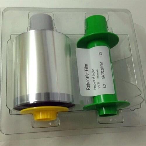 Original Fargo 084053 HID HDP5000 Card Printer Clear Film Resin Ribbon 1500 Prints 1 Roll