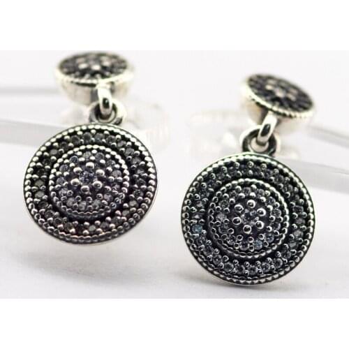 Authentic 925 Sterling Silver Earrings Radiant Elegance Dangle Earrings For Women Jewelry Trendy Silver 925 Earrings brincos