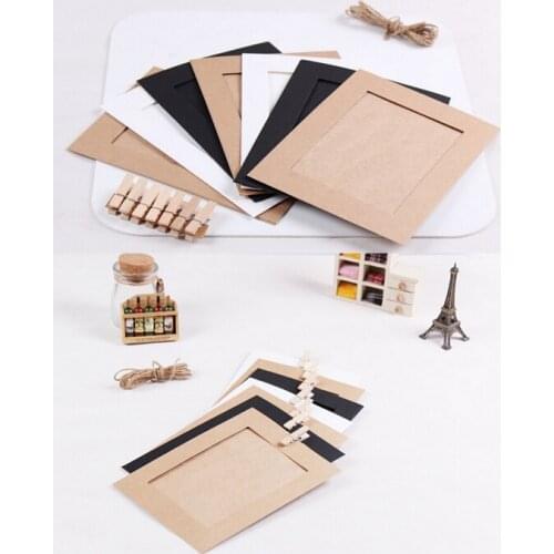DIY 5x7 inch hanging paper photo frames wall photo frame for home decoration, 7pcs/set, including shipping fee