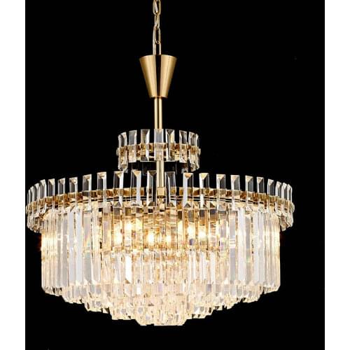 Post-Modern LED Gold Crystal Chandelier Lighting for Living Room Bedroom Kitchen Dining Hall Lamp Hotel Decor Light