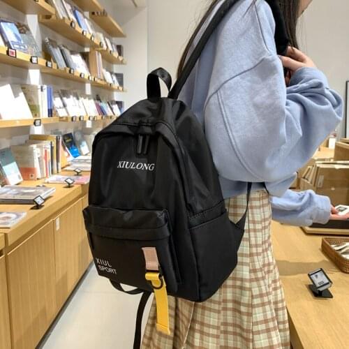 Simple Small Backpack Women Korean Japanese Waterproof School Backpacks for Teens Girls Kawaii School Shopping Travel Bags New