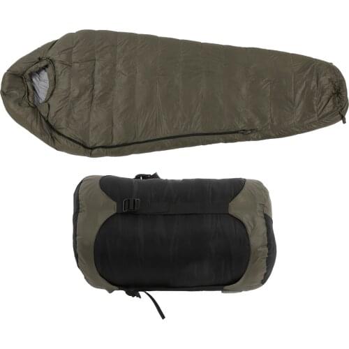 Sleeping Bag Ultralight 1500g Duck Down Sleeping Bag Outdoor Waterproof Mummy Hiking Camping Three-Season Sleeping Bag