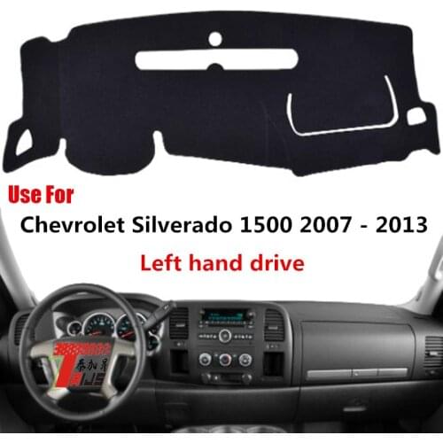 TAIJS Factory Casual Simple Polyester Fibre Car Dashboard Cover For Chevrolet Silverado 1500 2007 08 09 10111213 Left hand drive