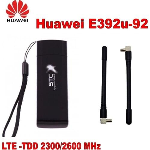 Huawei E392u-92 4G LTE USB Dongle Modem 100Mbps Unlocked plus 2pcs antenna