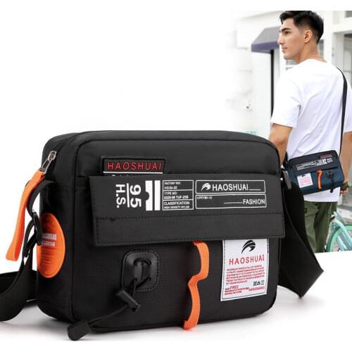 High Quality Men Nylon Single Shoulder Cross Body Bag Fashion Multi-Capacity Unisex Military Messenger Bags Male Briefcase