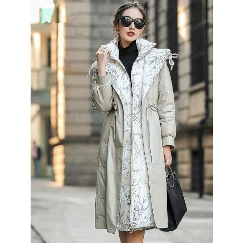 Jacket Leather Real Winter Coat Women Clothes 2020 Long Down Jacket Women Genuine Sheepskin Coat Chaqueta Mujer MY4730