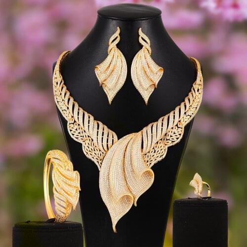 GODKI Luxury Ribbon Bowknots African Jewelry Sets For Women Wedding Cubic Zirconia Dubai Bridal Jewelry Set 2020 party gift