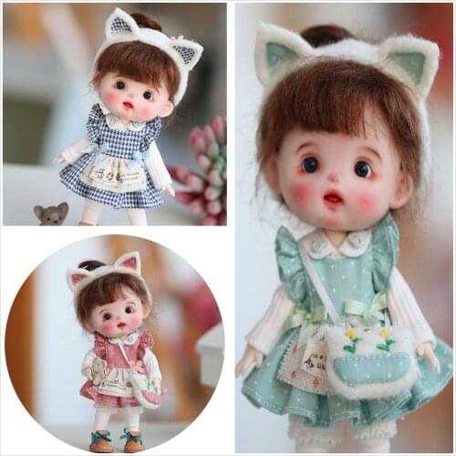1/8 BJD dolls customization OB11 DIY polymer clay head doll