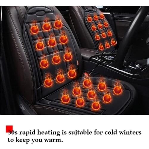 12V Car Seat Heated Cushion Cover 12V Universal Automotive Chair Heated Pad Heating Seat Mat Heater Warmer