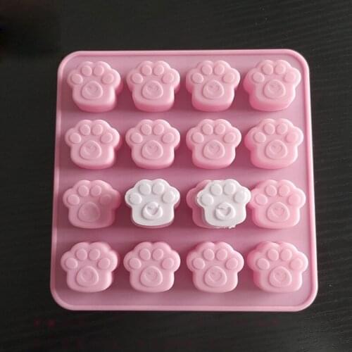 16-Cavity Silicone Paw Print Mold Animal Palw Resin Mold Dog Footprint Molds A0NF