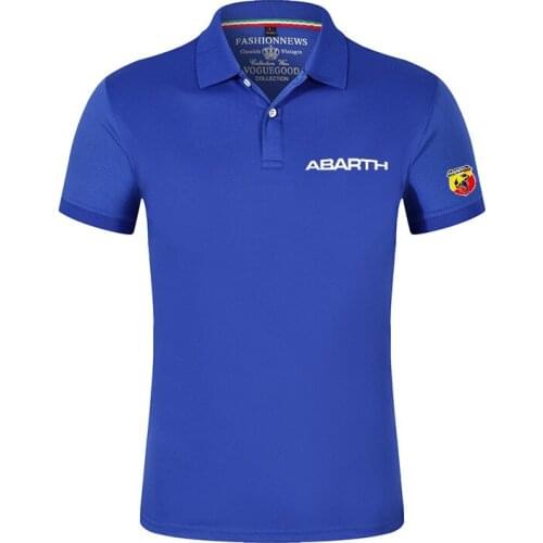 2021 ABARTH Summer New Brand Shirt Cotton PrintColor Casual Short Slevess Fashion College Tshirt Custom Decal Tops