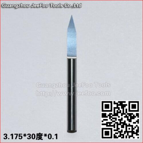 3.175*30Degree*0.1 Tip flat engraving tools for metal material
