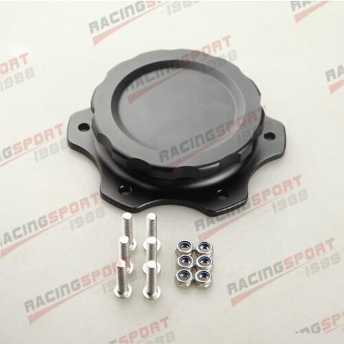4" (103.5mm) OD 7613A Aluminum Fuel Cell Cap Assembly For JAZ Fuel Cells Silver/BLACK