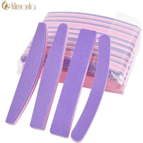 5/10Pcs 100/180 Grit Double Sided Nail Files for Acrylic Nails Professional Manicure Tools Thick Sponge Sanding Buffing File