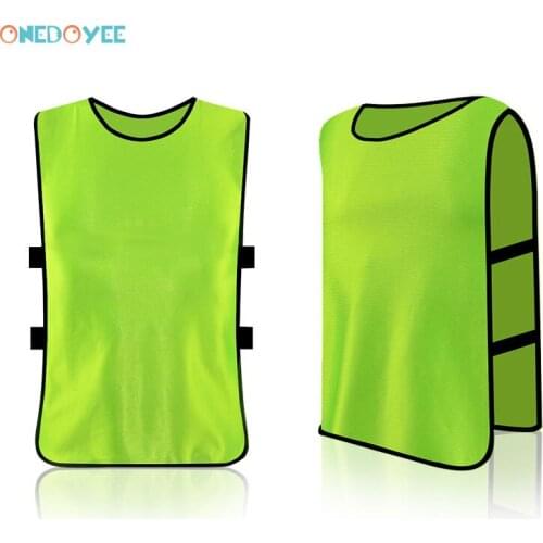 Onedoyee 5pcs Kids Children Team Training Scrimmage Vests Soccer Basketball Team Vest Pinnies Jerseys Child Training Sports Vest