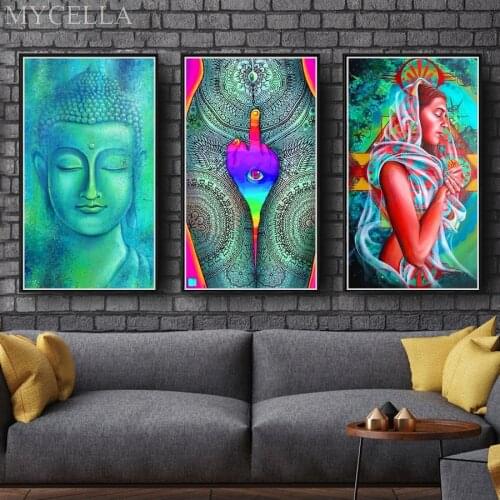 Religion Virgin Diy Diamond Painting Abstract Art Diamond Embroidery Buddha Diamond Mosaic Full Rhinestone Cross Stitch Kits