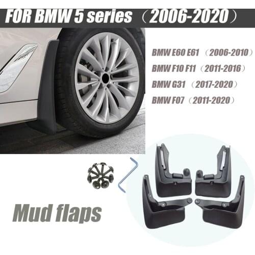 Mud flaps for BMW 5 series E60 E61 F10 F11 G31 F07 GT5 mudguard fender mudflap splash guards car accessories auto styline