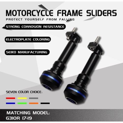 For G310R G 310 R 2017-2019 2018 Motorcycle CNC Aluminum Falling Protection Frame Slider Fairing Guard Anti Crash Protector