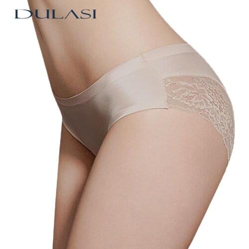 DULASI Sexy Panties Underwear Women Seamless Lace Panties Silk Sexy Lingerie Women 2PCS/lot Panties Sexy Cotton Briefs For Women