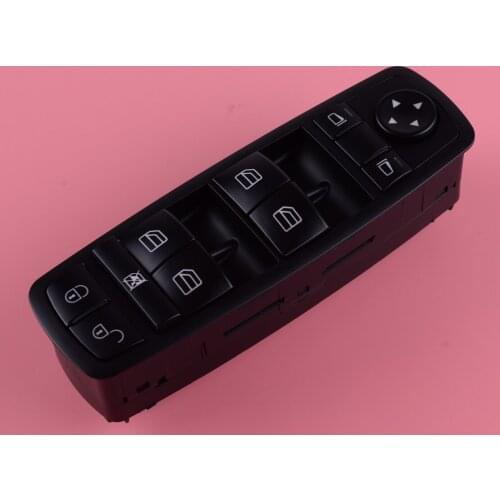 DWCX Black ABS Window Master Switch Button Fit For Mercedes-Benz A B Class W169 W245 2005-2011 A1698206610