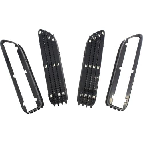 Glossy Black Side Grill Grille Fender Vents Replacement for BMW E46 M3 01-06