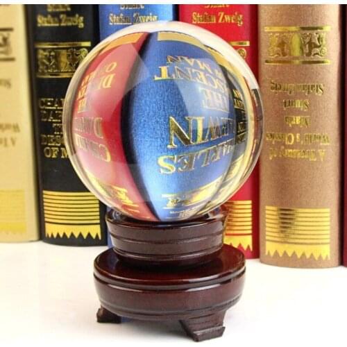 HOT Sell Large Size 100mm 4 inch Crystal Glass Ball Fengshui Products Healing Sphere decoration