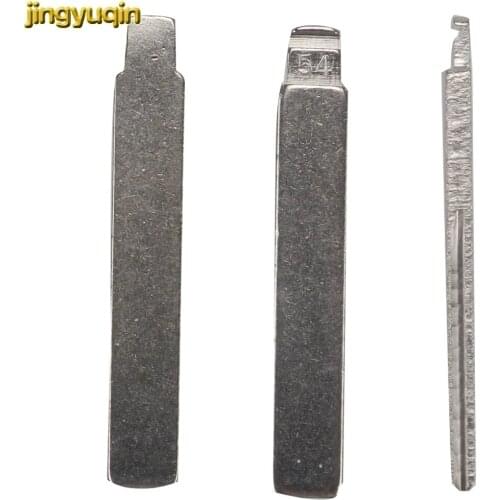 Jingyuqin 10PCS Fit For Citroen Peugeot Flip Folding Car Key Blank No.54 HCA/HU83 Modified Key Blade With Groove