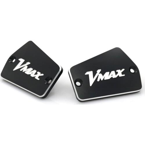 A pair Front Brake Clutch Reservoir Cover For Yamaha V-MAX VMAX 1200 Motorcycle LID
