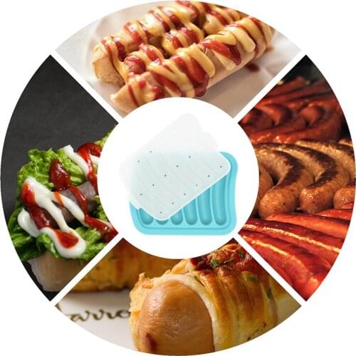 Multi-Purpose Sausage Maker Silicone Mold DIY Hot Dog Handmade Ham Sausage Mould 6 In 1 Kitchen Making Refrigerated Hot Dog Tool