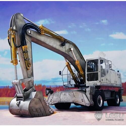 1/14 LESU Aoue ET30H Metal Hydraulic Wheeled RC Excavator Model Pump Valve Light TH17216-SMT5