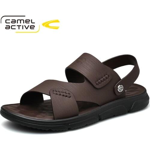 Camel Active New Brand Genuine Leather Shoes Summer New Large Size 44 Mens Sandals Men Sandals Fashion Sandals And Slippers
