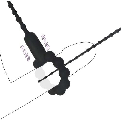 Male mastuburator dilator urethral toys stimulator sounding stimulator vibrators sex toys for men probe Urethral plug 15mm