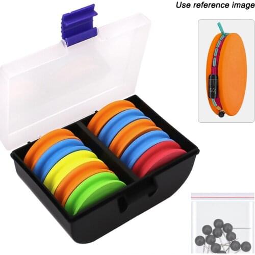 10Pcs Multicolor Foam Winding Main Coil Set Fishing Line Wire Swivel Plate Carp Tackle Winder