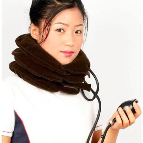Inflatable Neck Cervical Vertebra Traction Soft Neck Tractor Pillow Relieve Headache Head Back Shoulder Neck Pain
