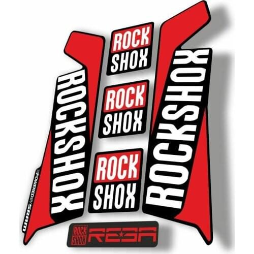 For Rock Shox REBA 2016 Fork Decal Mountain Bike Cycling Sticker Adhesive Red