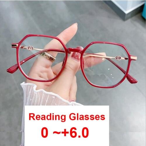 2021 Fashion Red Round Reading Glasses Ladies Gaming Computer Eyeglasses Frame Relieve Fatigue Men Women Blue Light Glasses