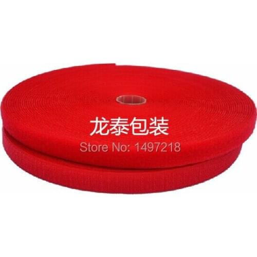 Wholesale 3/4'' 2cm width 25m Length a pair colorful Garment accessories Household DIY materials hook&loop strap Snap button