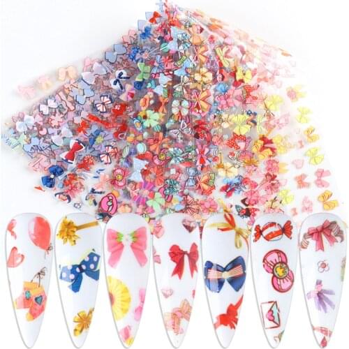 Nail Transfer Paper Butterfly Bowknot And Christmas And Halloween Series uv nail Sticker Art 3D Decoration
