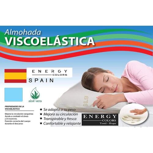 -Aloe Vera-Visco pillow-anatomical Anti-mite orthopedic elastic manufactured in Spain