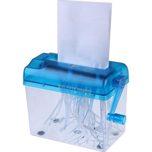 A6 Paper Portable Mini Shredder Manual Paper Documents Cutting Tool for Home Office Manual Shredder