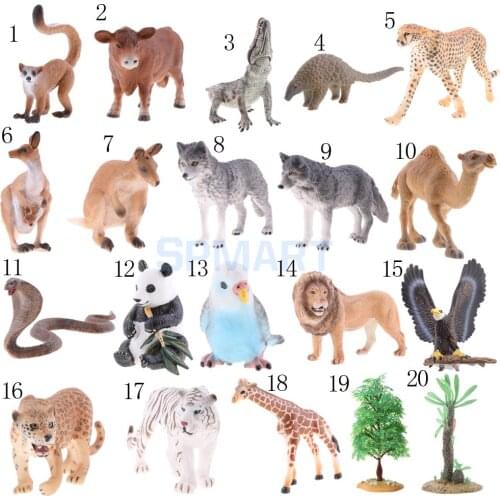 Realistic Animal/Tree Model Figurine Action Figures Kids Playset Educational Toy Collectibles Gift