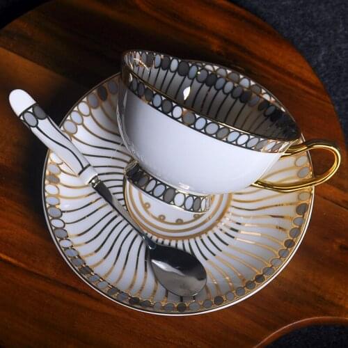 Gemstone Series British Afternoon Tea Set With Creative Bone China Cup Ceramic Black Tea Cup European Coffee Cup