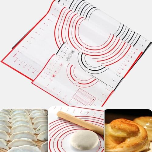 40cm X 60cm Collapsible Non-stick Silicone Baking Mat Kneading Dough Pad Baking Tray Inner Liner Kitchen Cooking Tools