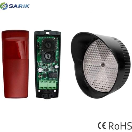 12m range Automated Gate Safe reflective Infrared Detector Sensor Swing Sliding Garage Gate Door Safety Infrared Photocells