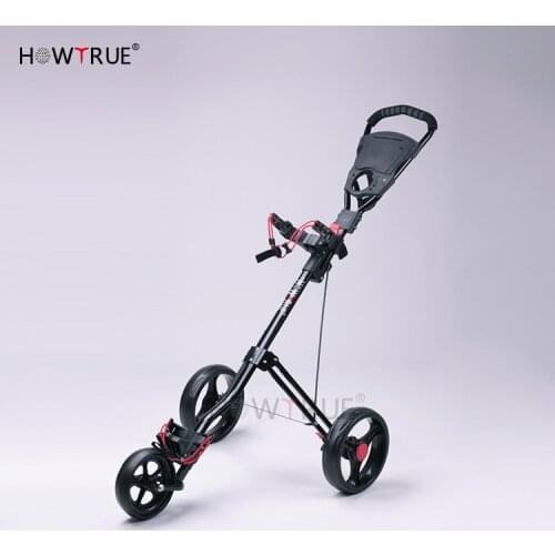 Golf Cart Non-Electric Three-Wheeled Cart Golf Aluminum Alloy Golf Trolley