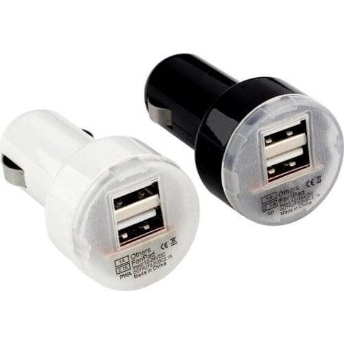 High Quality Dual 2 Port USB Car Power Charger Adapter for iPhone8/8PLUS 6S X For iPod Camera Hot Selling