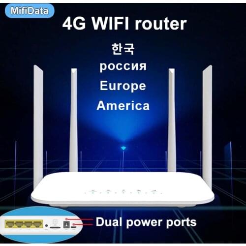 LC117 4G CPE 4G wifi router SIM card Hotspot CAT4 32 users RJ45 WAN LAN wireless modem LTE router