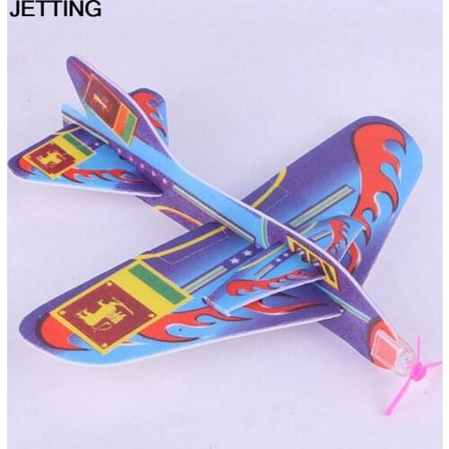 1pcs Light Hand Throw Flying Glider Planes Paper Aeroplane Model Party Bag Flying Glider Plane Toys For Children Kids Game