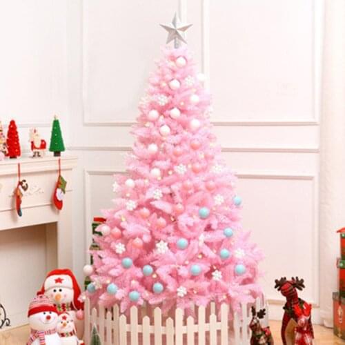 120/150CM Pink Blue Christmas Tree Decorative Tree Plant New Year Xmas Gift Home office Mall Hotel Garden Cabinet Decorationsn